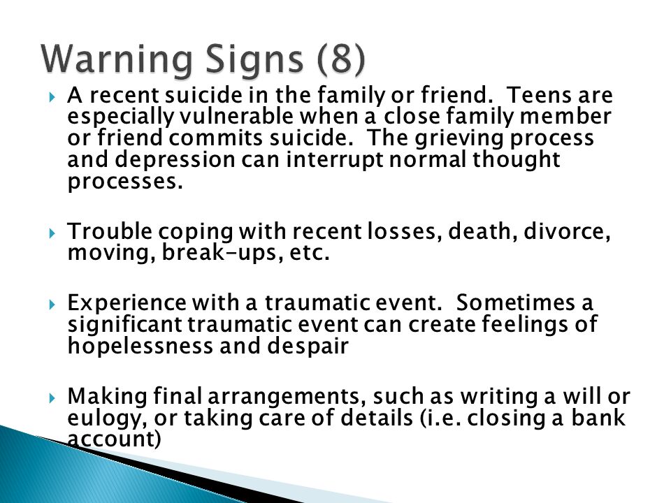 Dysfunctional families the real cause of teenage suicide